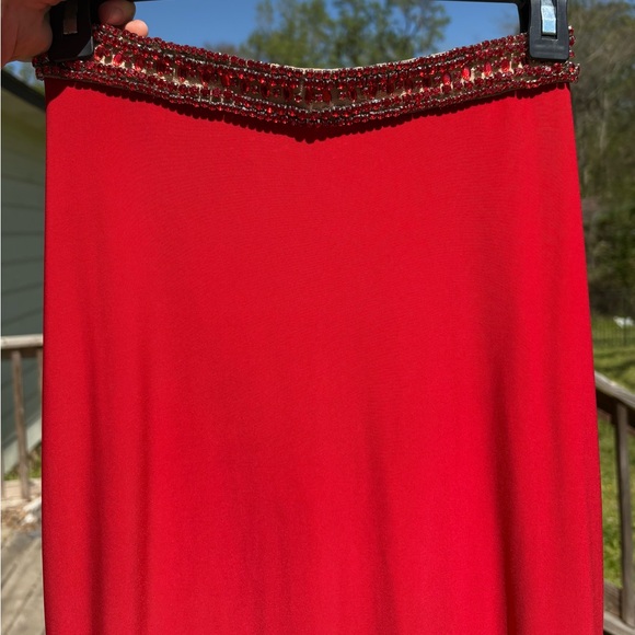 Sherri Hill Red Beaded Prom Dress - Picture 10 of 12
